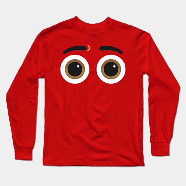 Shocked Eyes Long Sleeve T-Shirt by TomCage